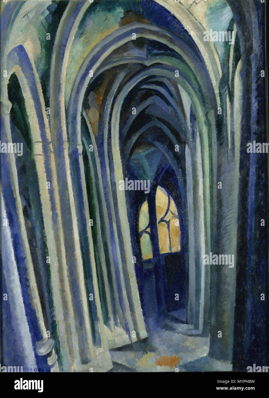457 Robert Delaunay, Saint-Séverin n° 4, 1909 Banque D'Images