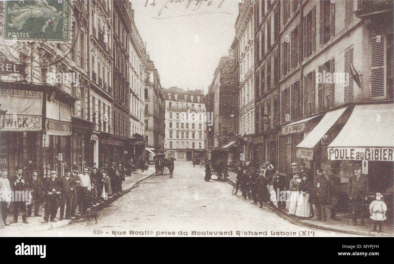 . Français : La rue Boulle vers 1900 . 1er janvier 1900. 464 RUE BOULLE 1900 inconnu Banque D'Images