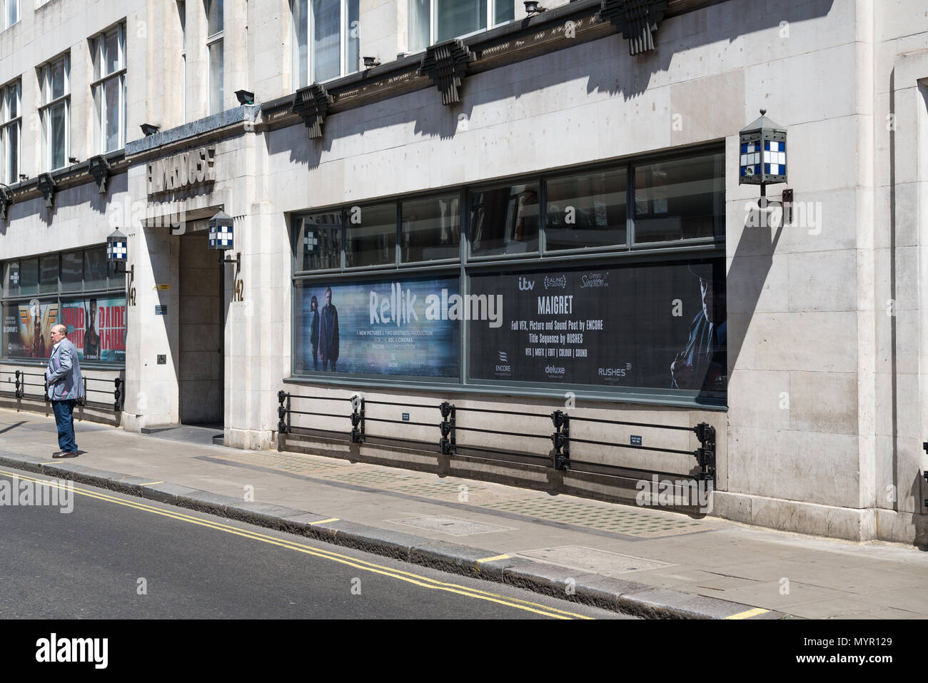 Maison du cinéma, un espace de co-working dans Wardour Street, Soho, London, England, UK Banque D'Images