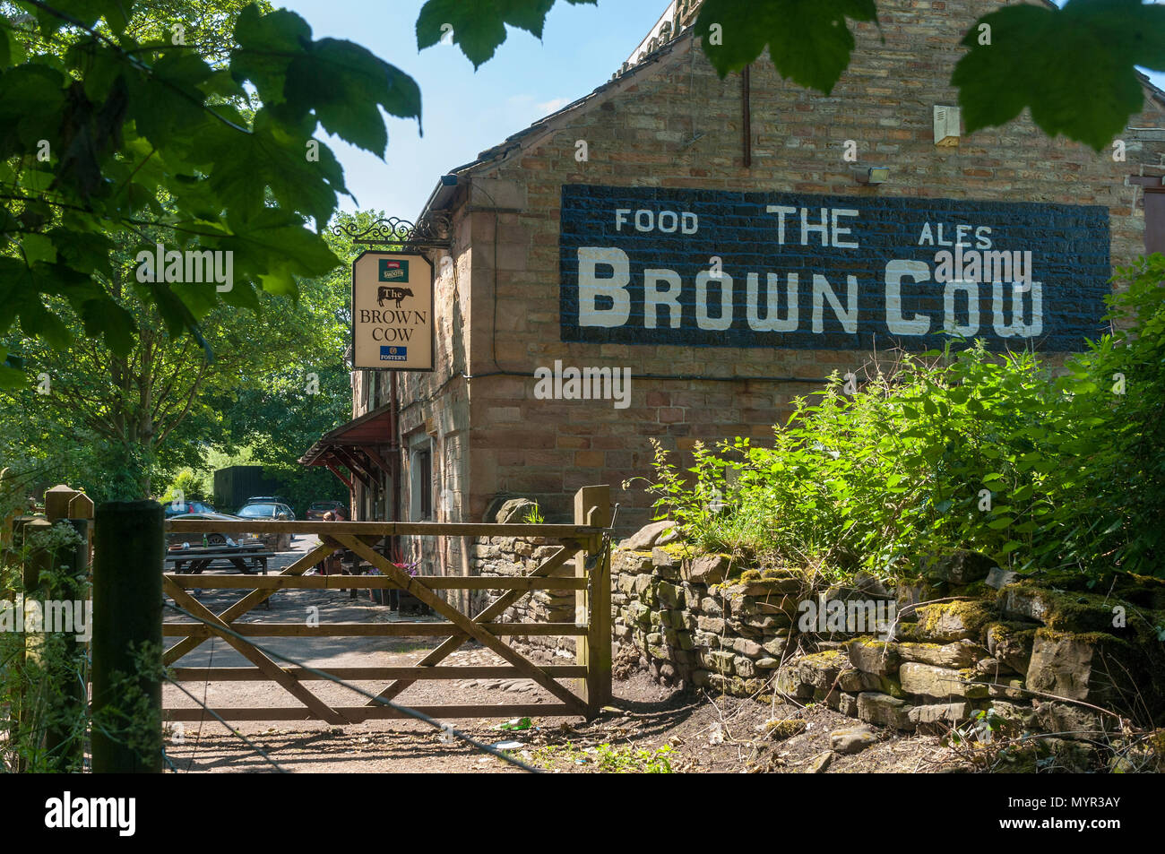 La Vache brune public house bavures Country Park Bury. pub Banque D'Images