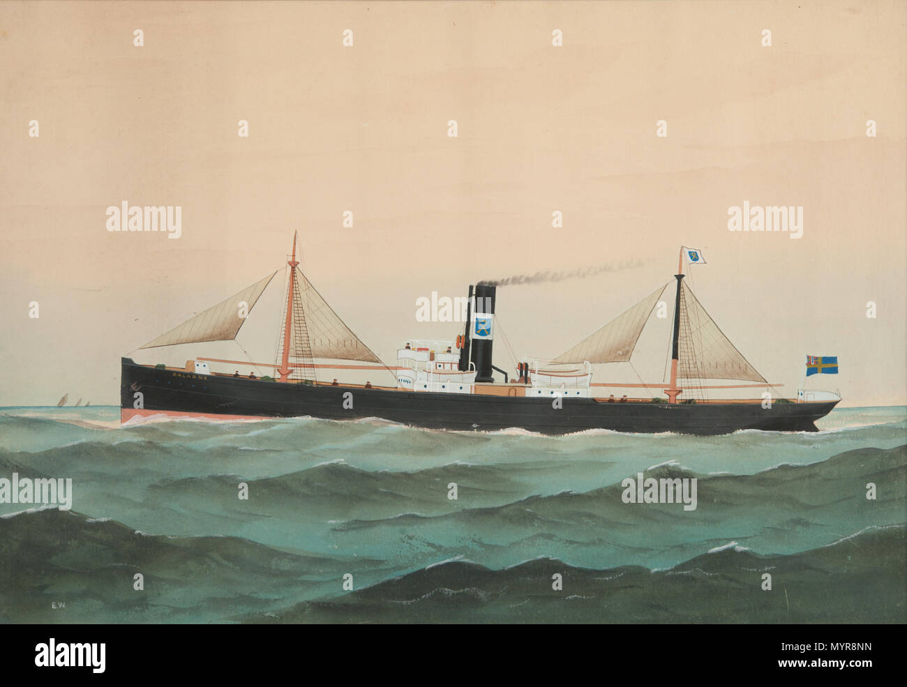 62 Lastångfartyget la Moldavie, E. Wilkinson. Hultsfredsfestivalen museet. SM 23123 Banque D'Images