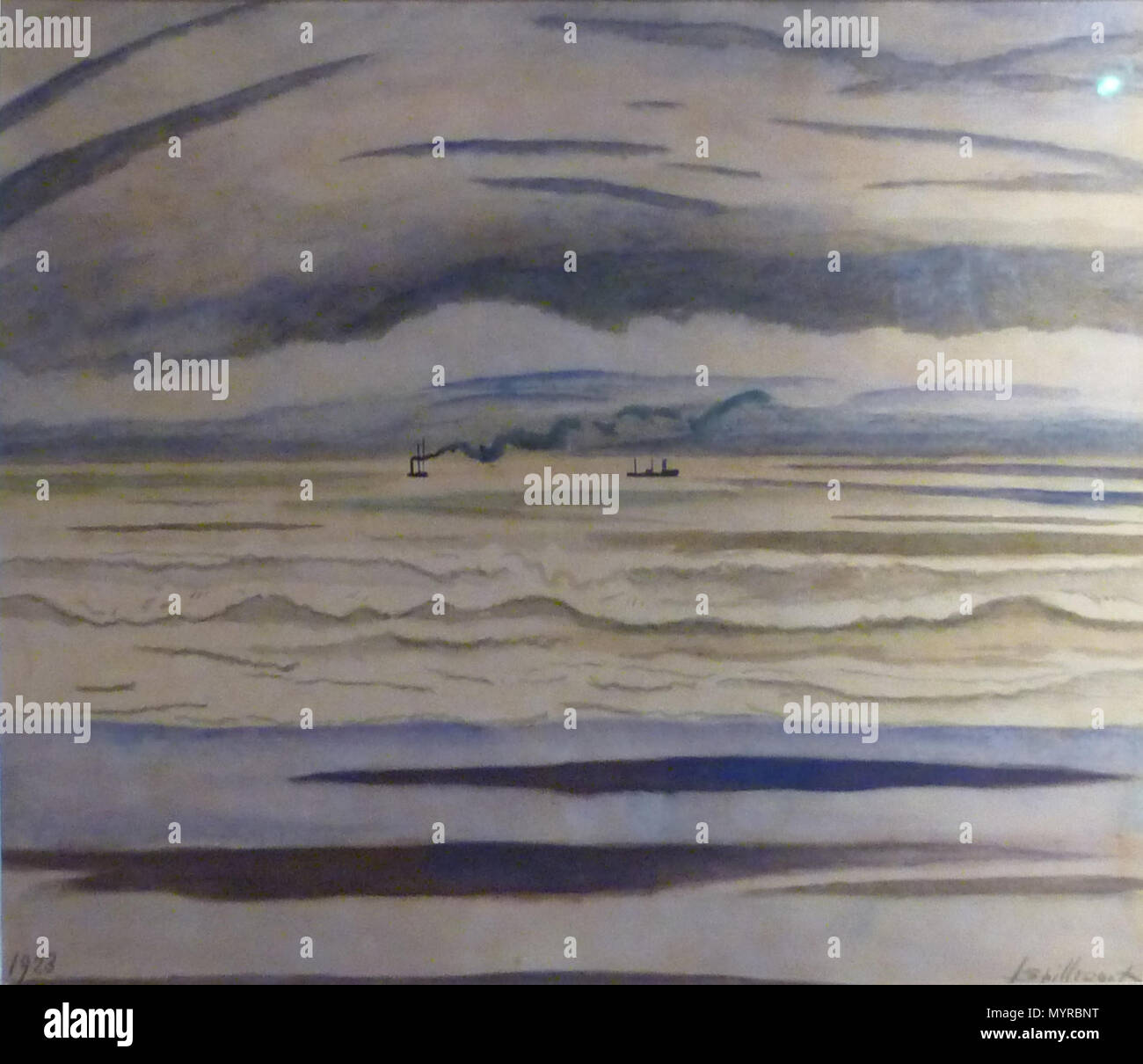 67 Léon Spilliaert (1923) Marine Banque D'Images