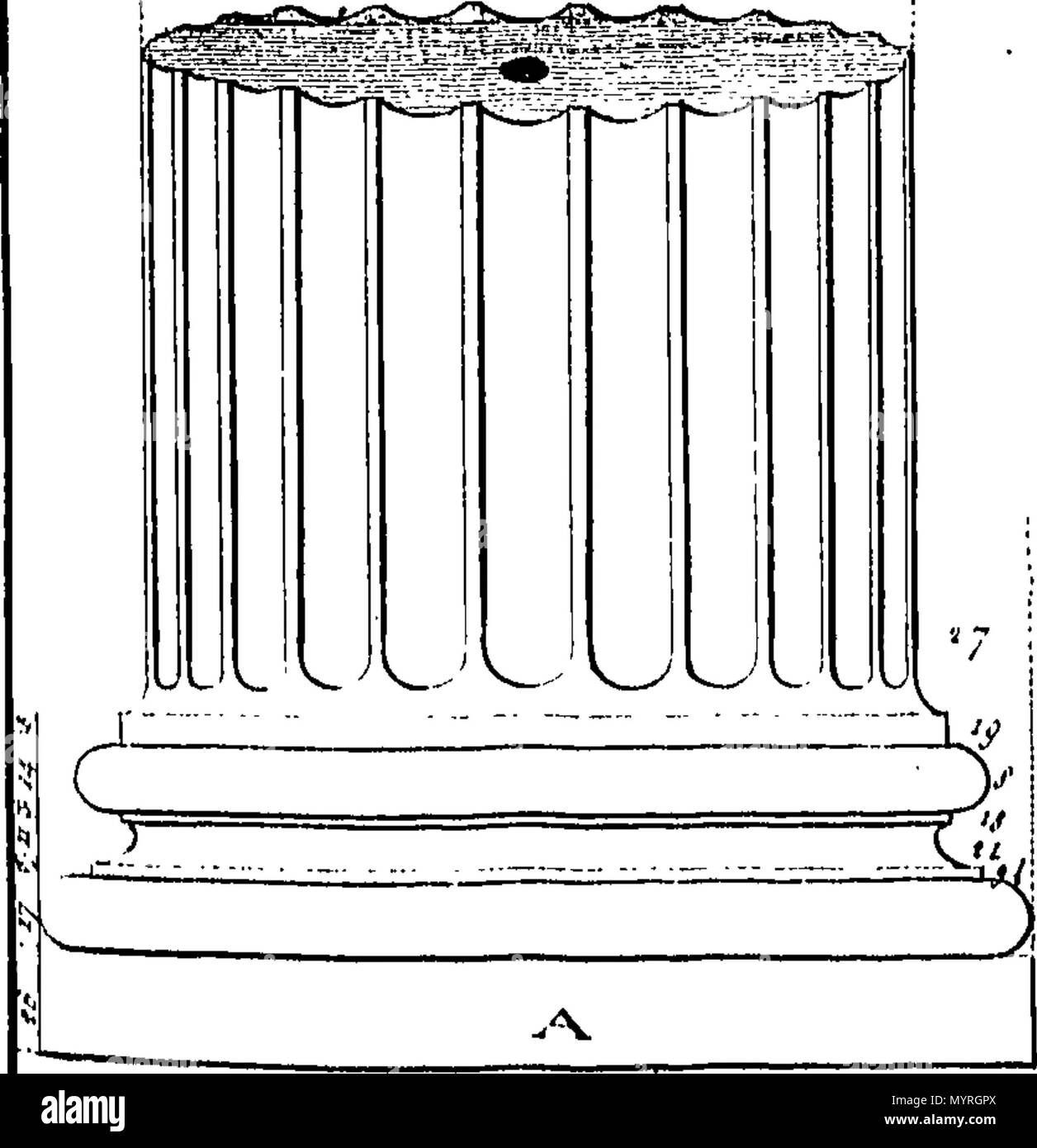 . Anglais : Fleuron du livre : l'Architecture d'Andrea Palladio, dans quatre livres contenant une dissertation sur les cinq ordres & vous la plupart des observations nécessaires relatives à tous les types de bâtiment. ... L'ensemble contenant 226 plaques de cuivre folio revis avait soigneusement et redelineated par Edwd. Hoppus ... 356 l'Architecture d'Andrea Palladio Fleuron T150562-55 Banque D'Images