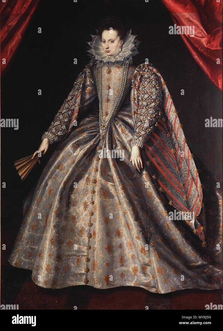 . Italiano : Elisabetta di Lorena (1574-1635), moglie di Massimiliano I de Bavière . Elisabeth de Lorraine . Entre 1590 et 1599 circa circa 364 Ambito fiammingo - Elisabetta di Lorena, Duchessa di Baviera, 1600 ca Banque D'Images