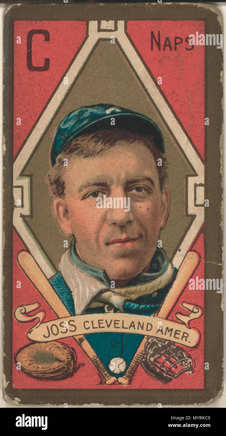 . Anglais : Titre : Addie Joss, Cleveland Naps, carte de base-ball Résumé portrait/moyenne : 1 impression photomécanique. . 1911. American Tobacco Company, parrainer 266 Addie Joss, Cleveland Naps, portrait carte de base-ball RCAC2008677857 Banque D'Images