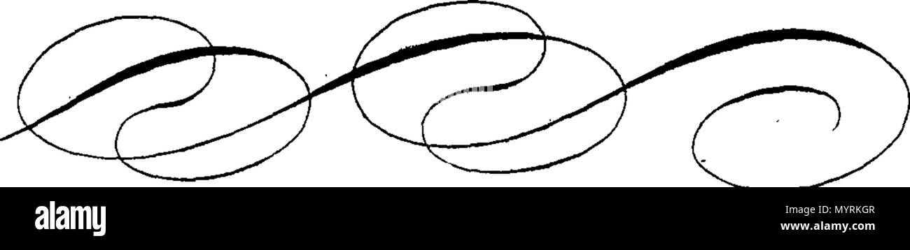 . Anglais : fleuron de livre : Un essai sur l'écriture. Partie 1. Où la main courante est facile à ceux qui écrivent indifféremment. Avec la variété de détourner ainsi que des exemples instructifs en vers. Par M. Grainger, à la main et un stylo, l'angle de l'ancienne Round-Court, dans le Strand, London. 327 Un essai sur l'écriture Fleuron T117311-25 Banque D'Images