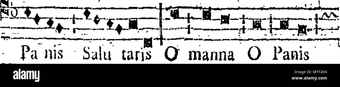 . Anglais : Fleuron du livre : antiennes qui se chantent alors que le Saint Sacrement est exposé dans l'église de l'anglais les Dames de Sainte Claire, à l'aire en Artois. 367 antiennes qui se chantent alors que le Saint Sacrement est exposé dans l'église de l'anglais les Dames de St Fleuron T065391-2 Banque D'Images