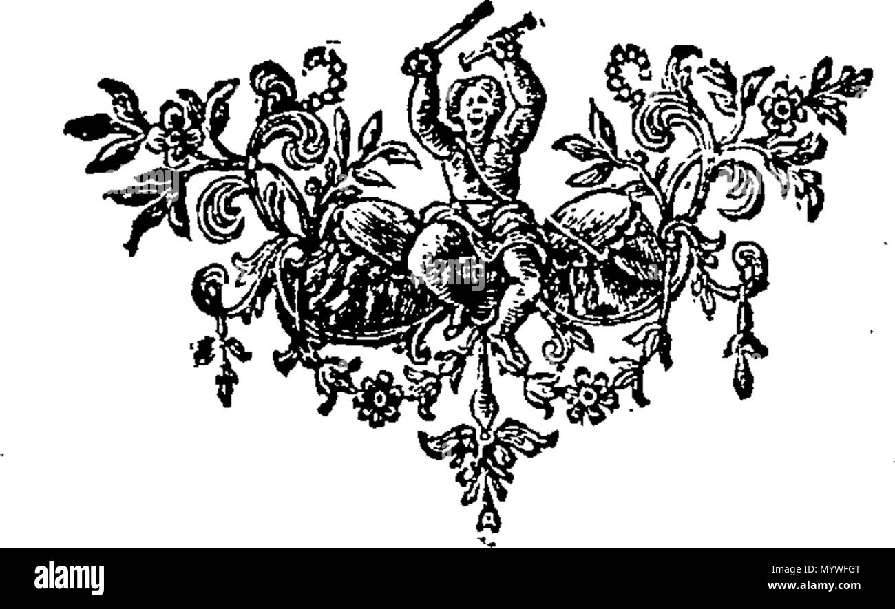 . Anglais : Fleuron du livre : Mille et Une Nuits entertainments : composé de mille et une histoires racontées par la Sultaness des Indes, pour détourner le Sultan de l'exécution d'un Vœu qu'il avait fait d'épouser une femme chaque jour, et l'avoir coupé le matin suivant, pour se venger de l'infidélité de sa première Sultaness, &c. Contenant un meilleur compte des usages, les Mœurs et la religion des nations de l'Est, à savoir des Tartares, perses et indiens, qu'il n'est d'être rencontré dans n'importe quel auteur publier jusqu'd. Traduit en Français à partir de l'Arabian mss. de M. Galland, de l'Académie royale ; Banque D'Images