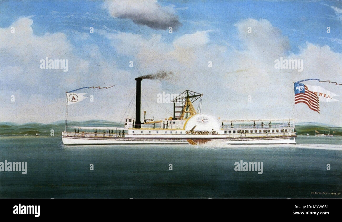 . Anglais : Arménie, à vapeur construit en 1847, l'eau couleur sur papier . 1848. James Bard (1815-1897) Noms alternatifs james bard ; jas bard Description peintre américain Date de naissance/décès 15 Octobre 1815 26 mars 1897 Lieu de naissance/décès New York City White Plains contrôle d'autorité : Q6129357 : VIAF ?57435671 ISNI : ?0000 0000 6677 881X ULAN : ?500006629 RCAC : ?c91039953 GND : ?120055384 John WorldCat Bard (1819-1899) Description Le peintre américain Date de naissance/décès 1815 1856 Contrôle d'autorité : Q6220654 : VIAF ?52510724 ISNI : ?0000 0000 6677 590X ULAN : ?500005570 RCAC : ?c9103995 Banque D'Images