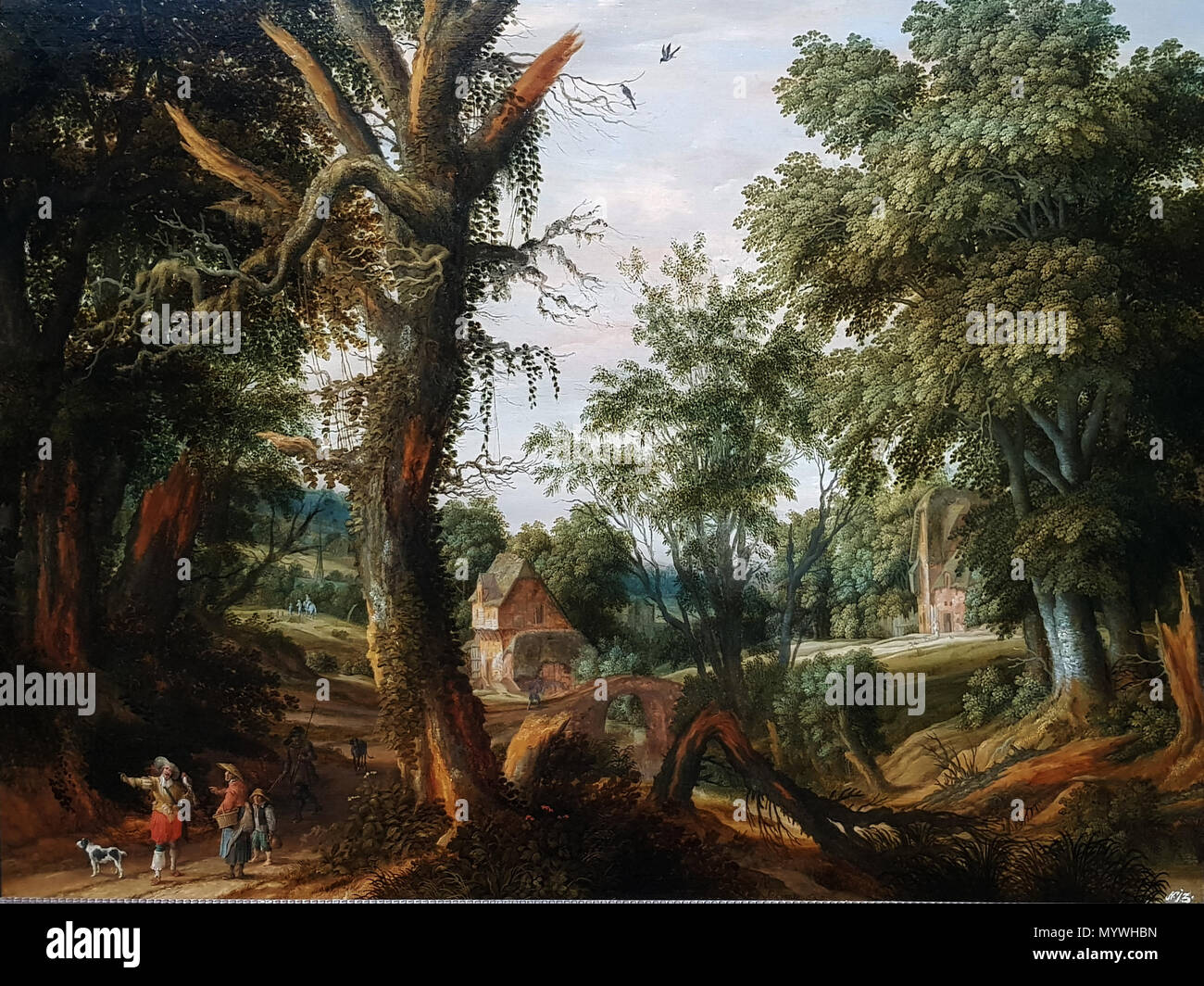 . Anglais : Paysage avec figures Deutsch : Waldlandschaft mit Staffage ? ? ? ? ? ? ? ? ? ? ? ? ?  ? ? ? ? ? ?  ?  ? ? ? ? ? ? ? ? ? . 1628161628 Stalpaert Waldlandschaft mit Staffage anagoria Banque D'Images