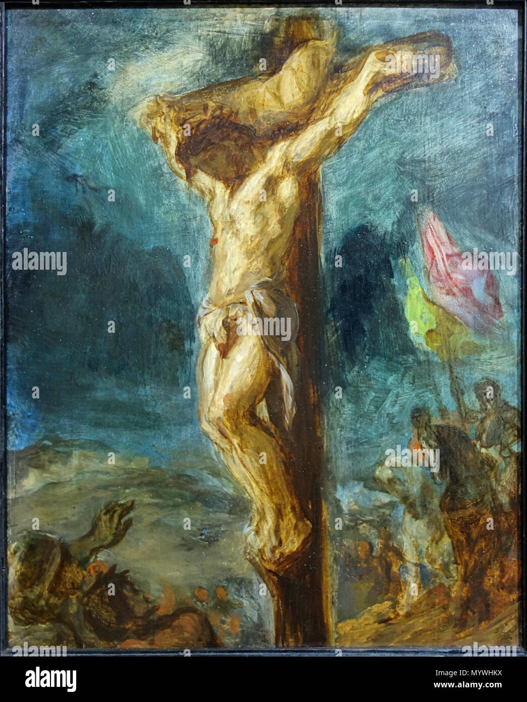 . Anglais : crucifixion la crucifixion . 1846. Eugène Delacroix (1798-1863) Noms alternatifs Ferdinand-Victor-Eugène Delacroix, peintre français Description dessinateur, aquarellist et photographe Date de naissance/décès 26 Avril 1798 13 août 1863 Lieu de naissance/décès Charenton-Saint-Maurice Paris lieu de travail Paris, Royaume-Uni, France, Algérie, Maroc, Pays-Bas (1839), la Belgique contrôle d'autorité : Q33477 : VIAF ?7389086 ?ISNI : 0000 0001 2098 8878 ULAN : ?500115509 RCAC : ?n79086855 NLA : ?35034640 25 WorldCat delacroix Rotterdam crucifixion Banque D'Images