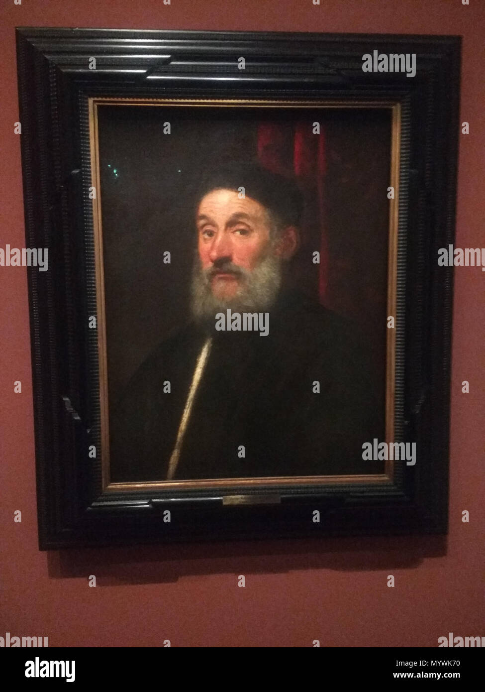 . English : huile sur toile par le peintre Le Tintoret . 25 mars 2018, 16:43:30. Le Tintoret 84 Portrait de Marco Giustignan-tintoret-2 Banque D'Images