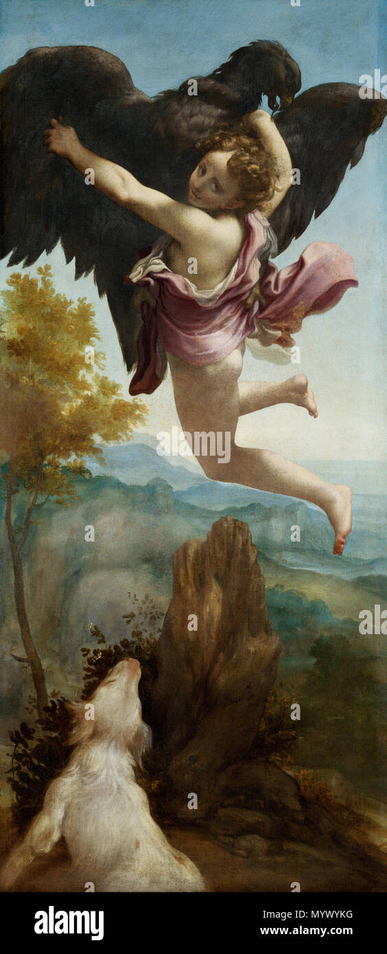 . Self-portrait . (1520 - 1540) 371 Antonio Allegri, appelé Correggio - Self-portrait - Google Art Project Banque D'Images
