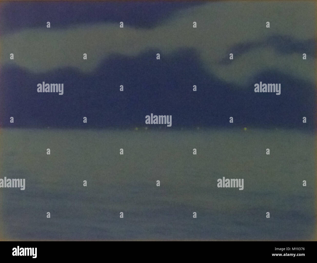 66 Léon Spilliaert (1900) - Marine rencontré lichtbakens Banque D'Images