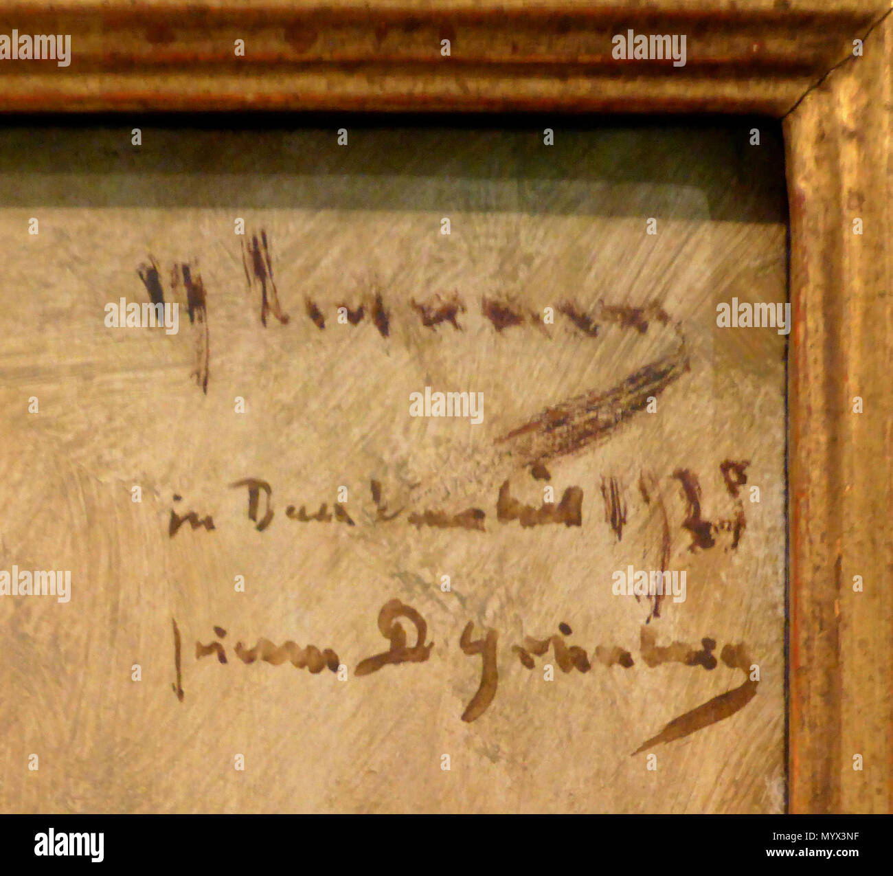 . Deutsch : Signatur Max Liebermann-Selbstporträt Strohut mit, 1929 . 18 novembre 2017. Max Liebermann (1847-1935), peintre allemand Description graveur, lithographe et dessinateur Date de naissance/décès 20 Juillet 1847 8 février 1935 Lieu de naissance/décès Berlin Berlin lieu de travail Berlin (1863-1868, 1884-1935), Weimar (1868-1873), Düsseldorf (1871), Pays-Bas (1871), Paris (1872, 1873-1879, 1882, 1896), Amsterdam (1872, 1876, 1879, 1880, 1881, 1882, 1883, 1884, 1905, 1906, 1907, 1908) Barbizon (1874-1875), Dordrecht (1877), Italie (1879, 1893), Munich (1879-1884), Scheveningen (1 Banque D'Images