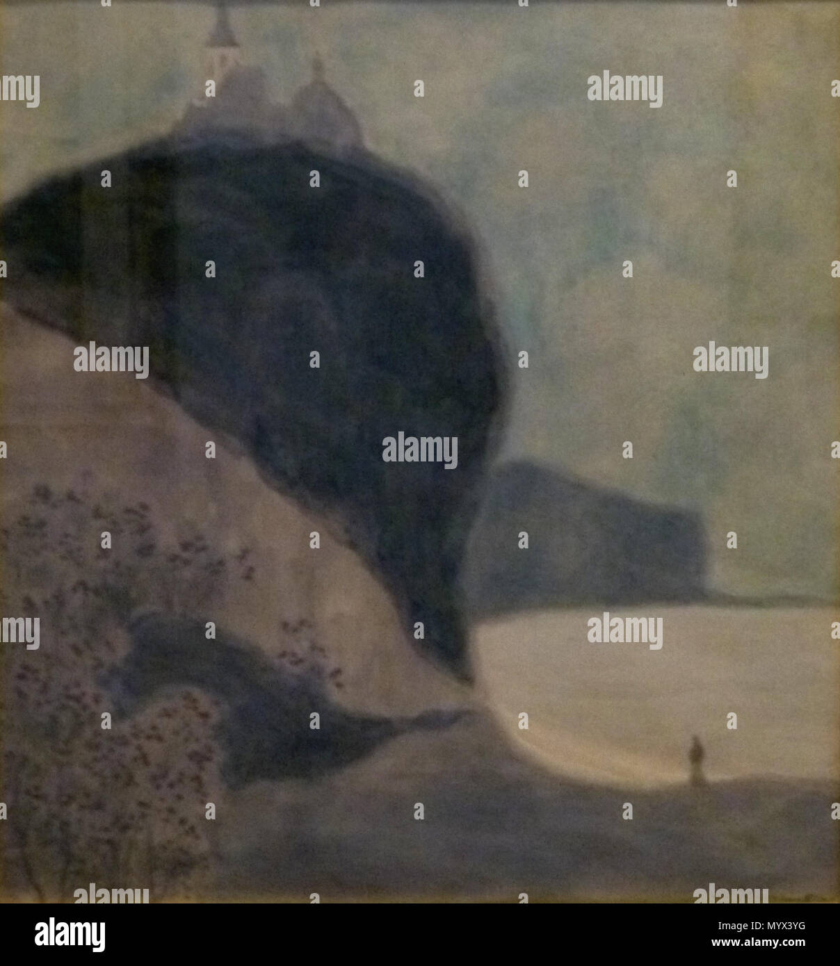 67 Léon Spilliaert (1918) - De rots - Ontwerp voor Les Serres chaudes Banque D'Images