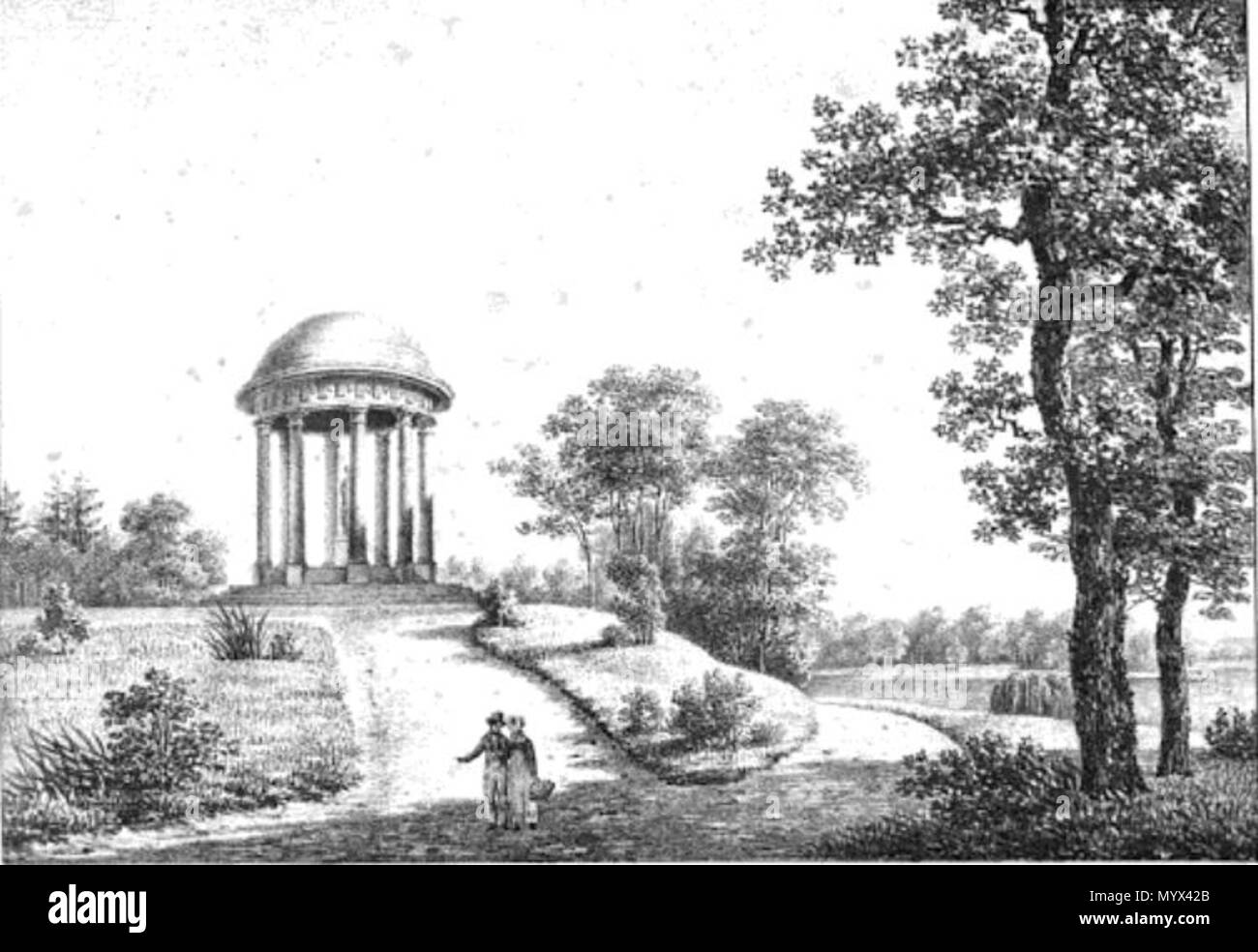 . Anglais : Minerva Pavillion (imprimés à Guillaume Van den Philidor Burggraaf, Collection des anciennes portes de Bruxelles, 1823) . avant 1823. Après Paul Vitzthumb (1751-1838) Peintre Description Date de naissance/décès 1751 1838 Contrôle d'autorité : Q18225437 71 Minervapaviljoen-laken Banque D'Images