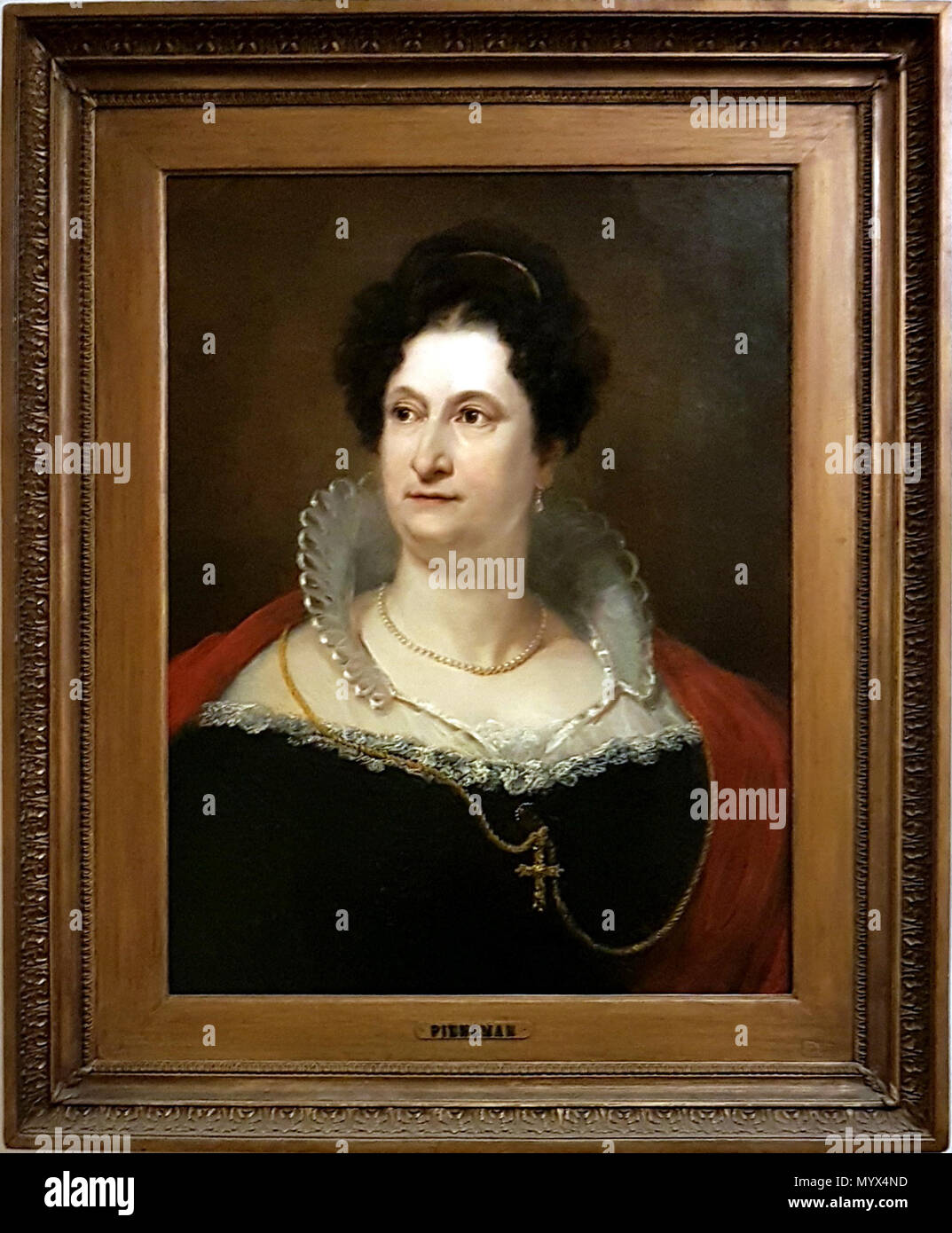 . Anglais : Portrait de l'actrice néerlandaise Johanna Cornelia Ziezenis-Wattier (1762-1827) par Jan Willem Pieneman. Ce portrait de deux versions existent, tant au Stadsschouwburg, théâtre municipal d'Amsterdam sur la Leidseplein, Amsterdam, Pays-Bas. . 17 janvier 2018, 16:41:11. Jan Willem Pieneman (1779 - 1853) 12 Johanna Cornelia (Ziezenis-Wattier J W Pieneman, 1819) - piège Banque D'Images