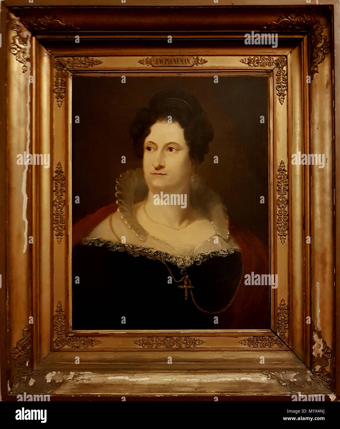 . Anglais : Portrait de l'actrice néerlandaise Johanna Cornelia Ziezenis-Wattier (1762-1827) par Jan Willem Pieneman. Ce portrait de deux versions existent, tant au Stadsschouwburg, théâtre municipal d'Amsterdam sur la Leidseplein, Amsterdam, Pays-Bas. . 17 janvier 2018, 16:46:03. Jan Willem Pieneman (1779 - 1853) 12 Johanna Cornelia (Ziezenis-Wattier J W Pieneman, 1819) - Piste Banque D'Images