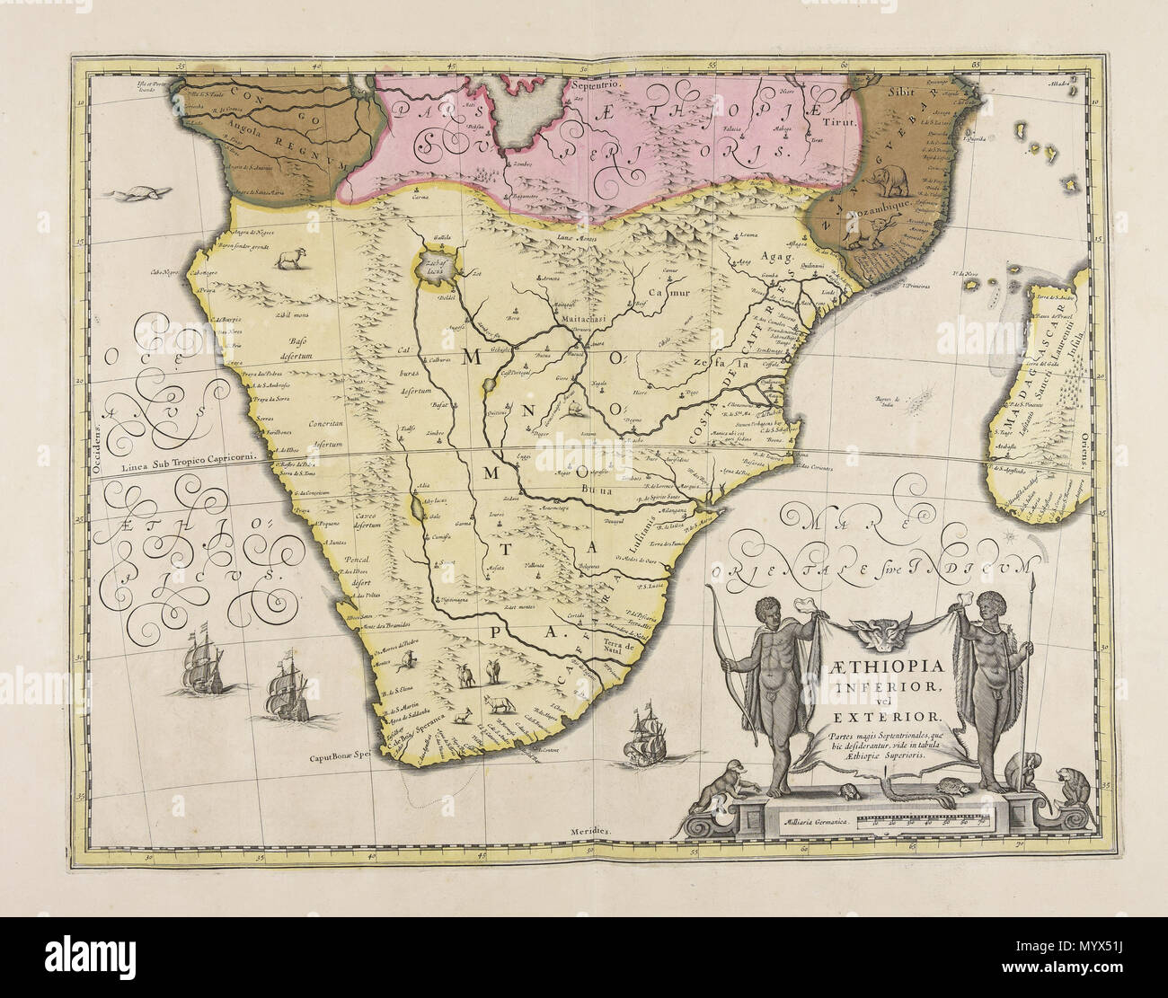 BCTN GG 1 à un 4-0086.tif . Aethiopia vel inférieur extérieur : partes magis septentrionales, quae hic desiderantur, vide dans Tabula Aethiopiae superioris. Entre 1601 et 1700. Ce fichier n'est pas informations sur l'auteur. 270 inférieure à mains extérieur vel partes magis septentrionales, quae hic desiderantur, vide... CBT - 6625158 Banque D'Images