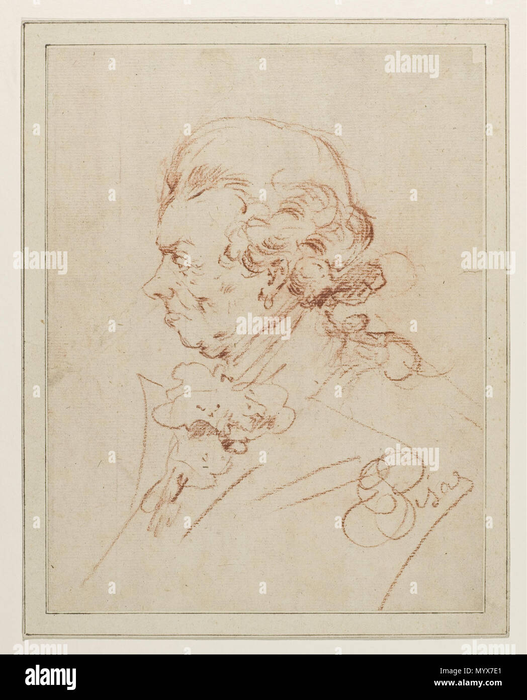 . Étude pour Portrait d'un homme . De 1860 à 1900 pour l'étude 5 Portrait d'un homme - Google Art Project Banque D'Images