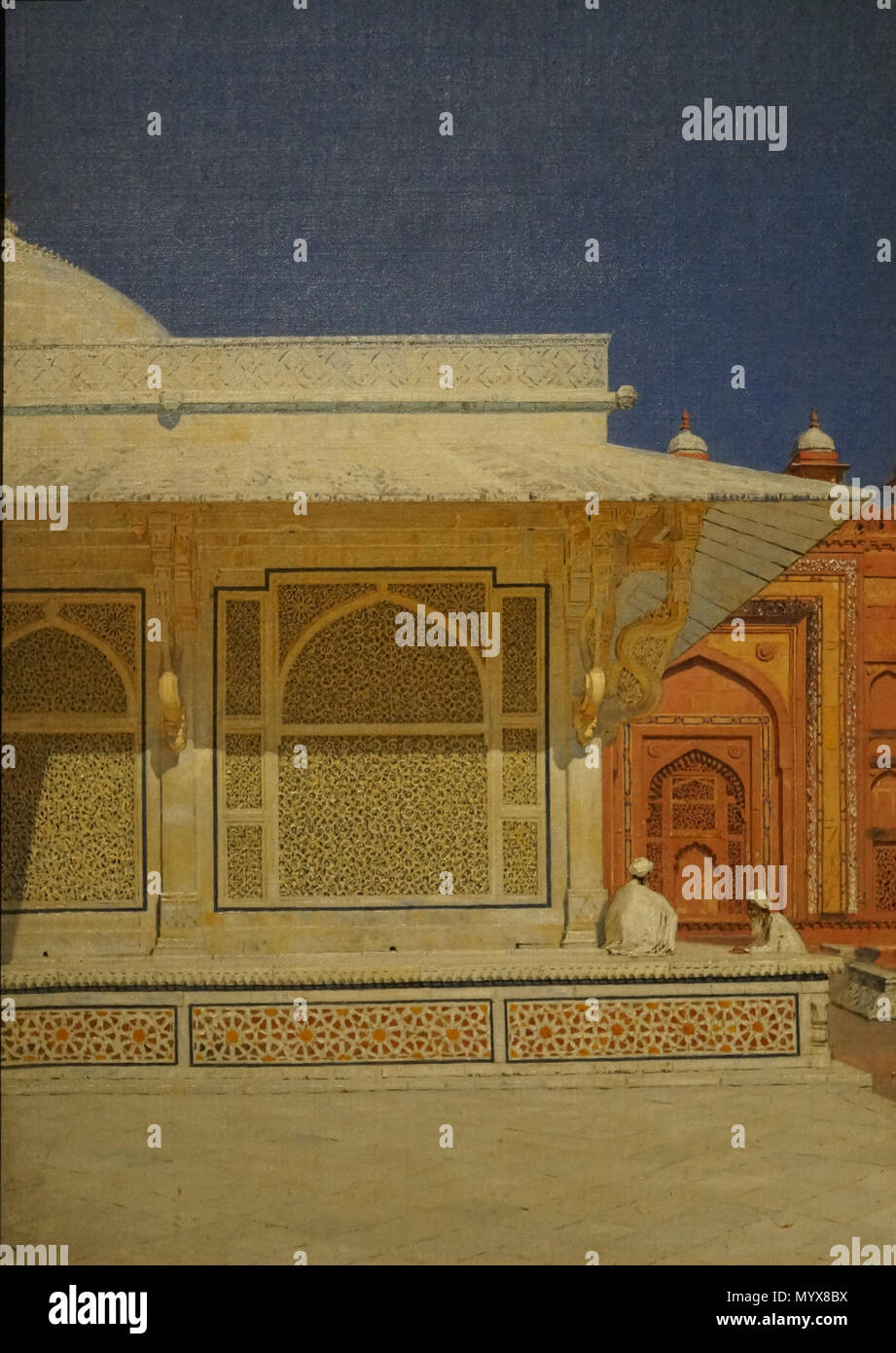 . Vassili Vassilievitch Verechtchaguine : anglais (1842-1904), le tombeau de Cheikh Selim Chista dans Fatepur-Sikri (1874-1876), huile sur toile, acquise en 1892 comme un legs de Sergueï Tretiakov, Galerie nationale Tretiakov . 26 mai 2018, 13:20:36. Vassily Vassilievitch Verechtchaguine (Fédération de : ? ? ? ? ? ? ? ?  ? ? ? ? ? ? ? ? ? ? ?  ? ? ? ? ? ? ? ? ? ?, Le 26 octobre 1842 - 13 avril 1904) 103 Vassily Vassilievitch Verechtchaguine (1842-1904), le tombeau de Cheikh Selim Chista dans Fatepur-Sikri (1874-1876), huile sur toile, acquise en 1892 comme un legs de Sergueï Tretiakov, Galerie nationale Tretiakov Banque D'Images