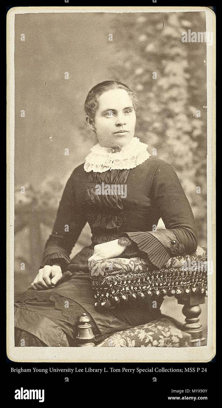 N° d'appel : MSS P24 Case 2 8 Dossier . Albie Reynolds portrait. Entre vers 1875 et vers 1883 1230 MSS P 24 B2 F8 Banque D'Images