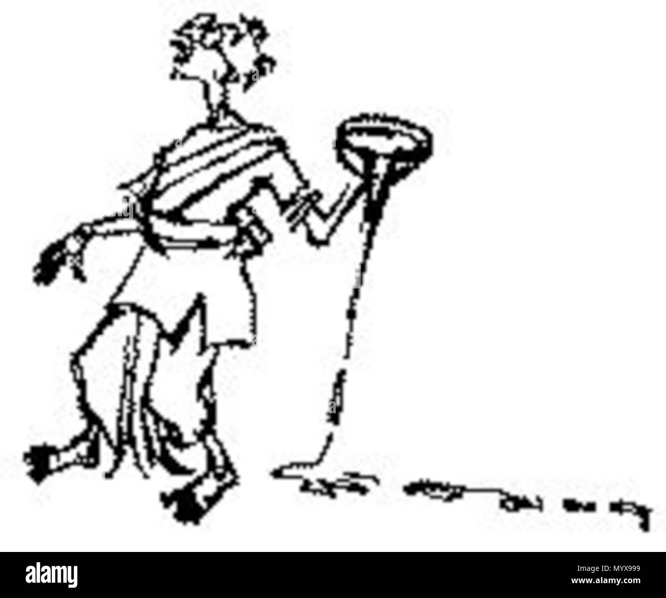 . Caricature de Sukumar Ray. . Sukumar Ray / ? ? ? ? ? ? ?  ? ? ? ? 1 Paribeshan Banque D'Images