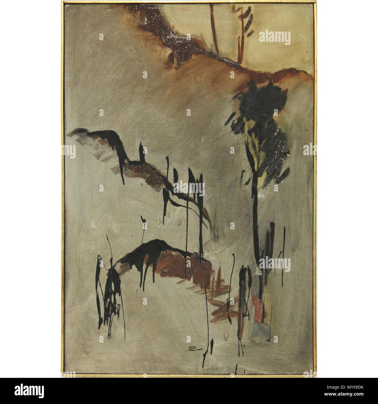 . Anglais : Huile sur toile, signée en bas au centre au farsi, signée et datée 1961 au verso, présenté dans un cadre flottant du doré. 48 x 32,5 in. . 1961. Sohrab Sepehri (1928-1980), peintre iranien Description poète et écrivain Date de naissance/décès 7 Octobre 1928 21 avril 1980 Lieu de naissance/décès Kashan Téhéran Téhéran Iran (lieu de travail) le contrôle d'autorité : Q469991 : VIAF ?41851171 ISNI : ?0000 0001 0891 0226 RCAC : ?n80002910 GND : ?119026546 028276809 WorldCat SUDOC : ?1 Untitled par Sohrab Sepehri (8) Banque D'Images