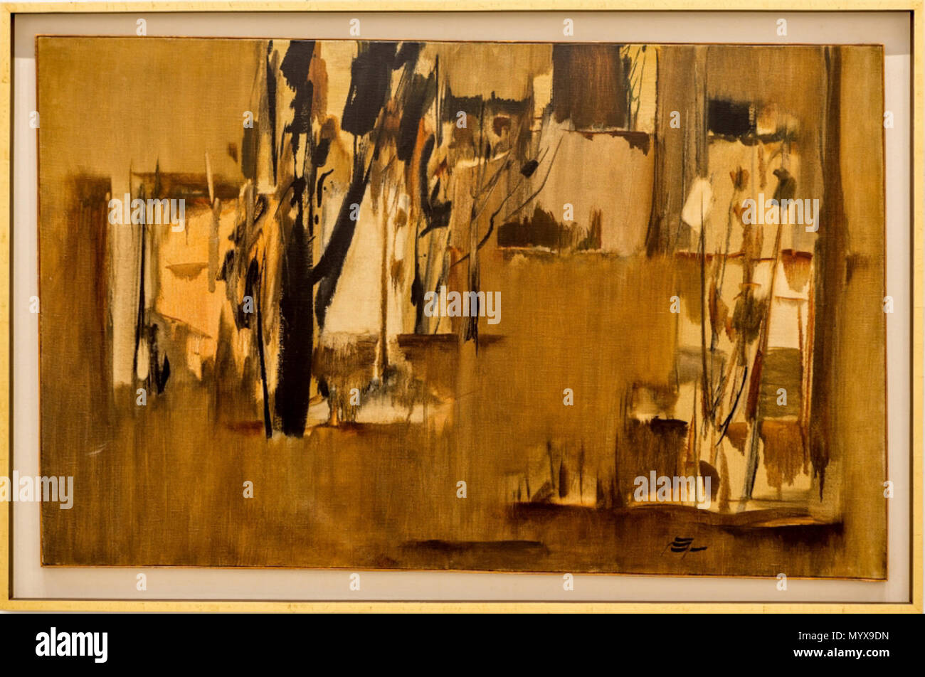 . Anglais : Sans titre, 1960 huile sur toile 100 * 160 cm . 1960. Sohrab Sepehri (1928-1980), peintre iranien Description poète et écrivain Date de naissance/décès 7 Octobre 1928 21 avril 1980 Lieu de naissance/décès Kashan Téhéran Téhéran Iran (lieu de travail) le contrôle d'autorité : Q469991 : VIAF ?41851171 ISNI : ?0000 0001 0891 0226 RCAC : ?n80002910 GND : ?119026546 028276809 WorldCat SUDOC : ?1 Untitled par Sohrab Sepehri (9) Banque D'Images