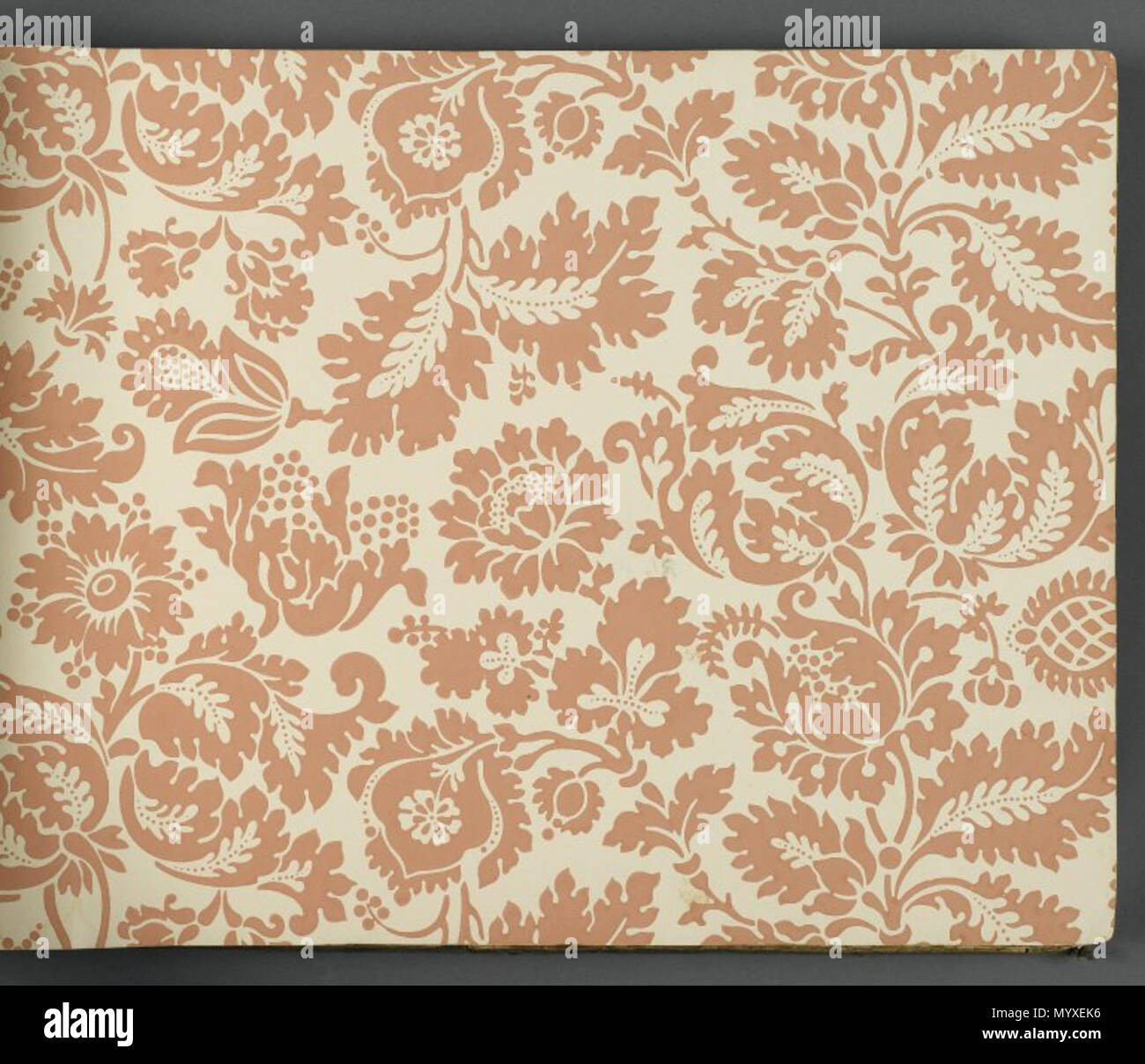 . Livre d'échantillons de papier peint 2, page 43 : Venetian, modèle # 154 . entre 1915 et 1917 18 Le Musée de Brooklyn - Livre d'échantillons de papier peint 2 - William Morris et compagnie - page043 Banque D'Images