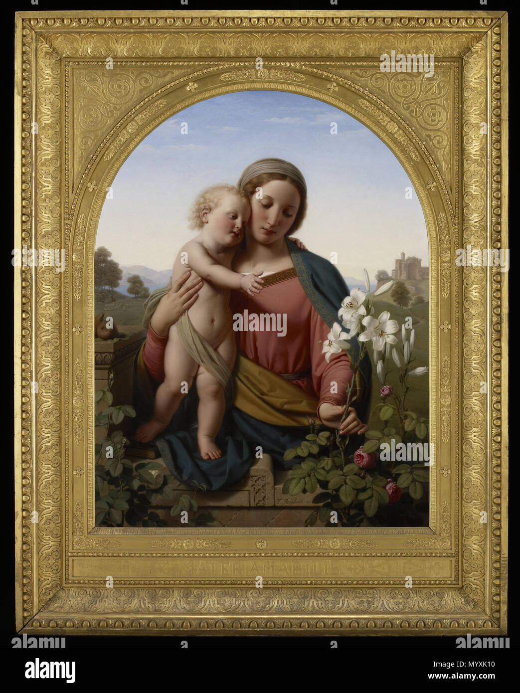 . Anglais : Vierge à l'enfant . 1855 Franz Ittenbach 35 - Vierge à l'enfant - 78.65 - Minneapolis Institute of Arts Banque D'Images