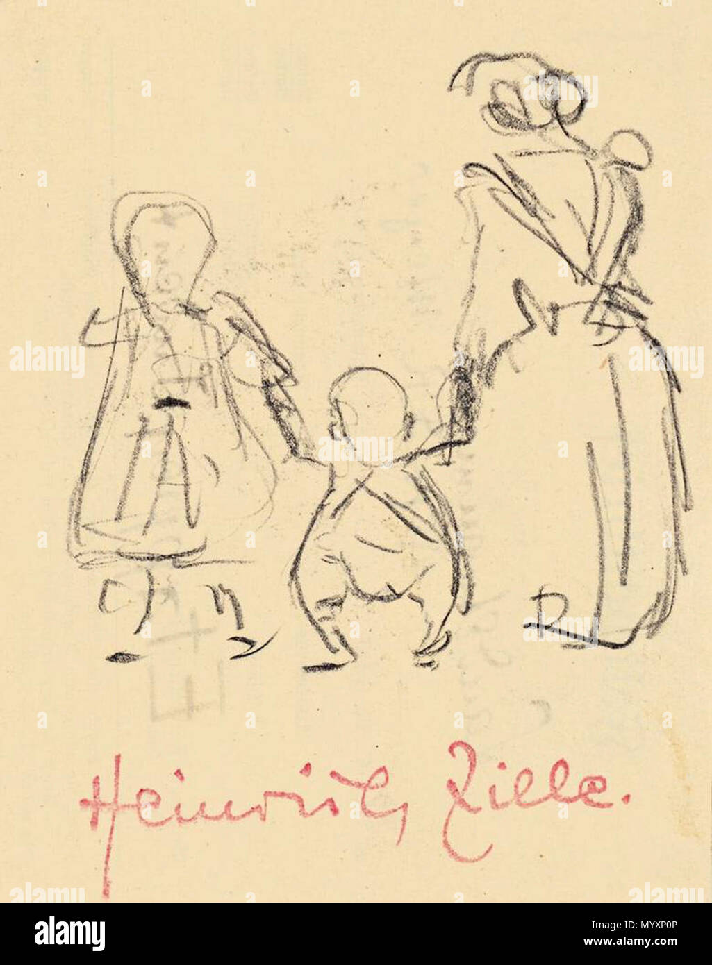 . Frau mit Kindern. Kreide auf Papier, 14,8 x 11,8 cm. Mit dem Nachlassstempel dans la pourriture. Rückseite : 3 Kohleskizzen auf zwei Papieren. . En 1929. Heinrich Zille (1858-1929) Noms alternatifs Rudolf Heinrich Zille dessinateur allemand Description, lithographe, peintre et photographe Date de naissance/Décès 10 Janvier 1858 9 août 1929 Lieu de naissance/décès Radeburg bei Dresden Berlin Berlin lieu de travail contrôle d'autorité : Q498211 : VIAF ?56686358 ISNI : ?0000 0001 0904 0381 ULAN : ?500007472 RCAC : ?n50013544 NLA : ?35693617 44 WorldCat Heinrich Zille Frau mit zwei Kindern Banque D'Images