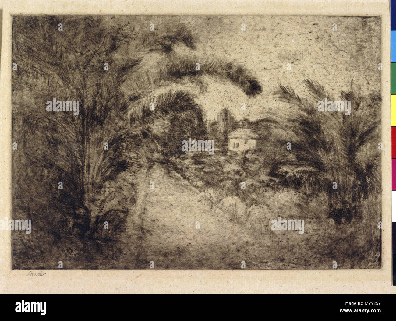 . Deutsch : Aus Ékron. Aus der Mappe "Israël" . 1903 Hermann 47 Grafik frappé JMBerlin GDR 973 1014 Banque D'Images