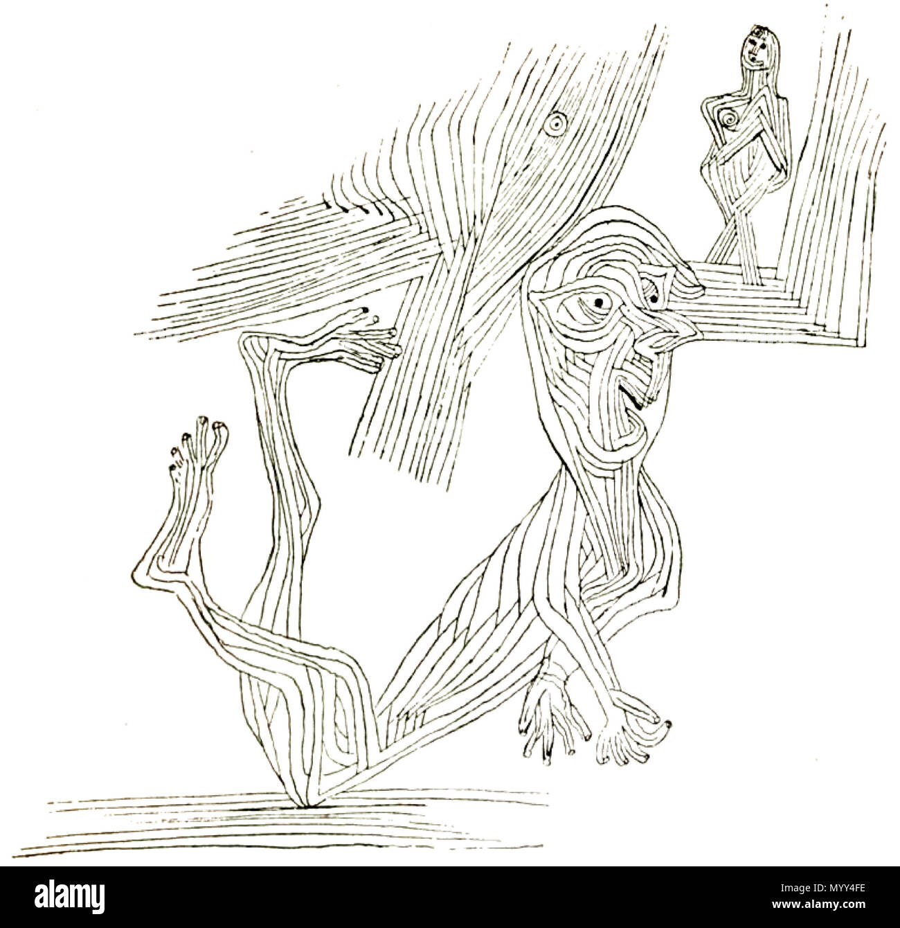 . Anglais : illustration de livre 58 Crevel - Paul Klee, 1930, 04 illust Banque D'Images