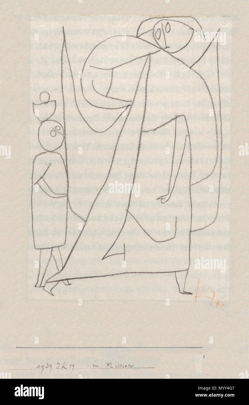 . Deutsch : Paul Klee dans  Mission  1939 . 1939 Paul Klee 58   1939 Mission dans Banque D'Images