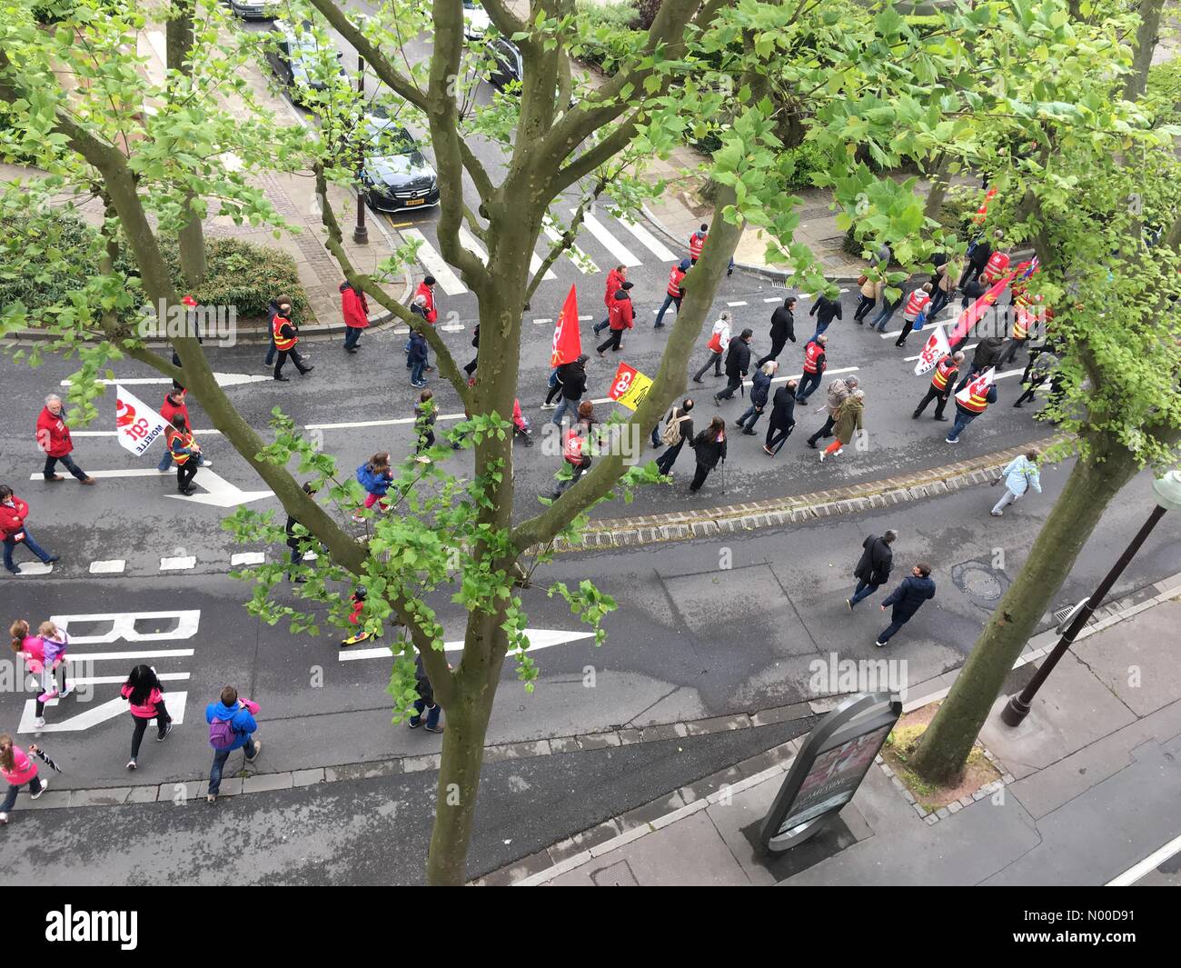 57000 Metz, France. 01 mai, 2017. Metz France peut protester 1 Crédit : Natasa/StockimoNews/Alamy Live News Banque D'Images