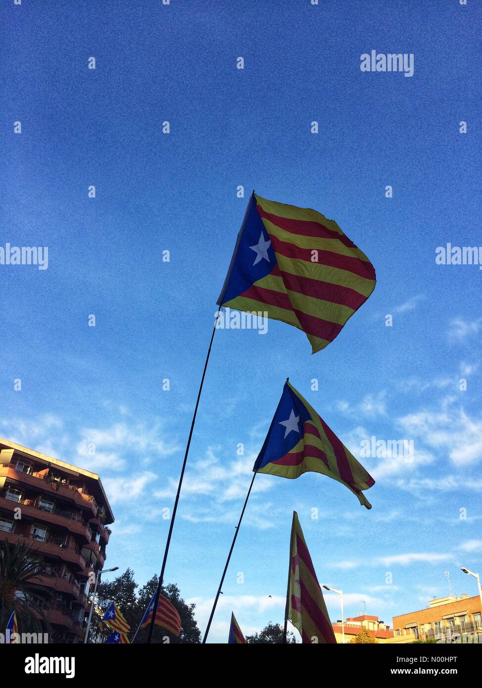 79, Barcelone, Espagne. 11 novembre 2017. Manifestation contre l'emprisonnement de membres du gouvernement catalan, le 11 novembre crédit : Queralt Sunyer/StockimoNews/Alamy Live News Banque D'Images