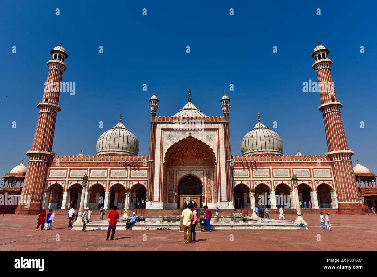 Jama Masjid, Delh, Inde Banque D'Images