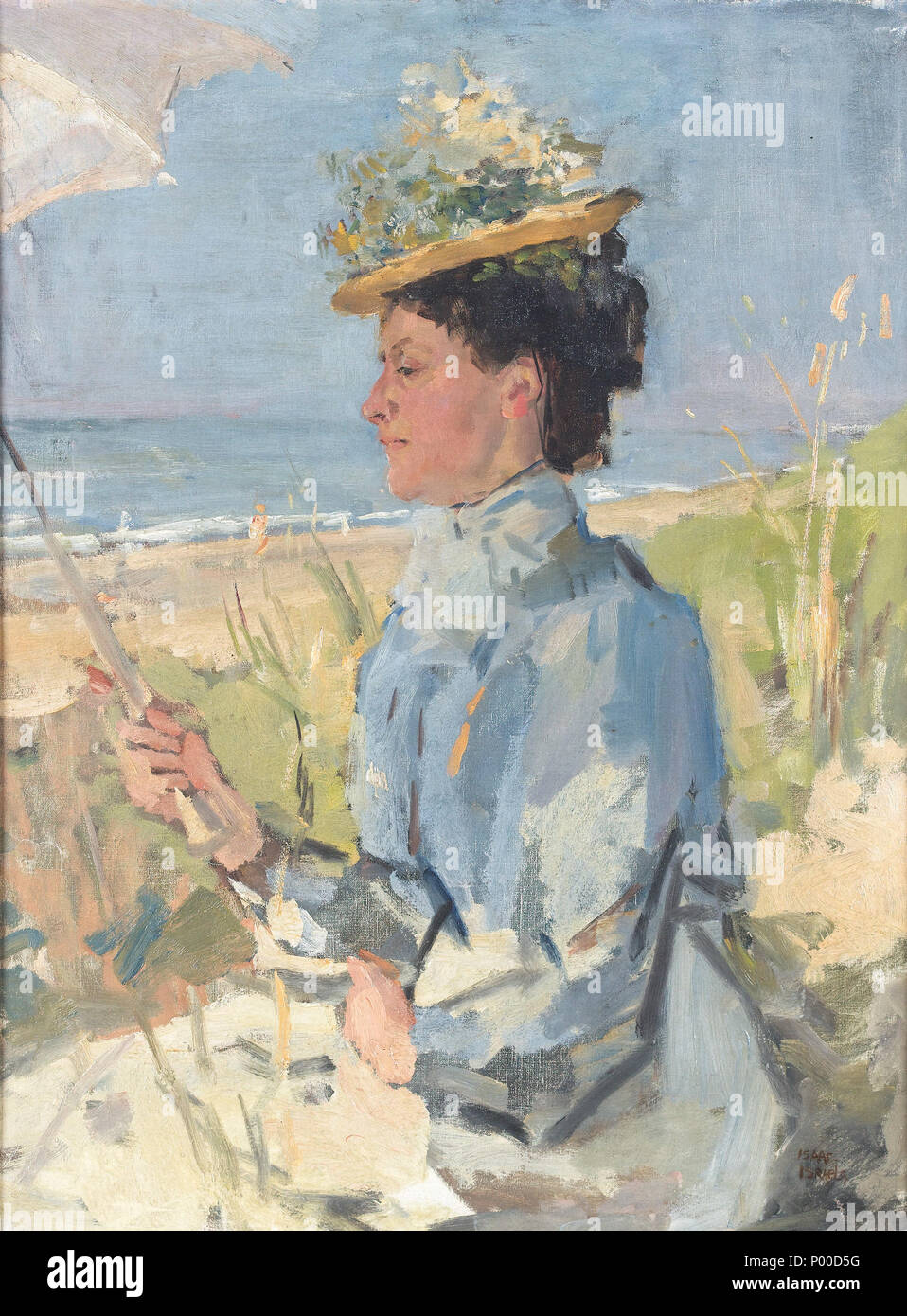 . À la plage - Portrait de Martha Salomon (Scheveningen). Signé Theo van Doesburg. Huile sur toile. 79 x 59,5 cm ' . en 1934. Isaac Israëls (1865-1934) Noms alternatifs Ies Israels, Isaac Israels Lazarus, Isaac Israels Lazerus, aquarellist Description peintre, dessinateur, graveur, illustrateur et pastellist Date de naissance/Décès 3 Février 1865 7 octobre 1934 Lieu de naissance/décès Amsterdam La Haye de 1869 jusqu'à la période de travail lieu de travail 1934 La Haye (1871-1887), Charleroi (1884-1885), Amsterdam (1886-1903), Drenthe, Paris (1889), Londres (1891), Hambourg (1891), Espagne Banque D'Images