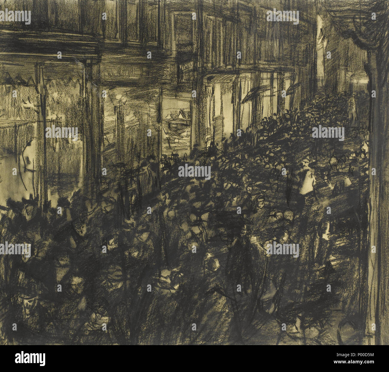 . La Kalverstraat, célébrant la naissance de la princesse Juliana des Pays-Bas, 1 mai 1909. Signé Theo van Doesburg . Fusain sur papier. 55 x 62,5 cm . 1 mai 1909. Isaac Israëls (1865-1934) Noms alternatifs Ies Israels, Isaac Israels Lazarus, Isaac Israels Lazerus, aquarellist Description peintre, dessinateur, graveur, illustrateur et pastellist Date de naissance/Décès 3 Février 1865 7 octobre 1934 Lieu de naissance/décès Amsterdam La Haye de 1869 jusqu'à la période de travail lieu de travail 1934 La Haye (1871-1887), Charleroi (1884-1885), Amsterdam (1886-1903), Drenthe, Paris (188 Banque D'Images