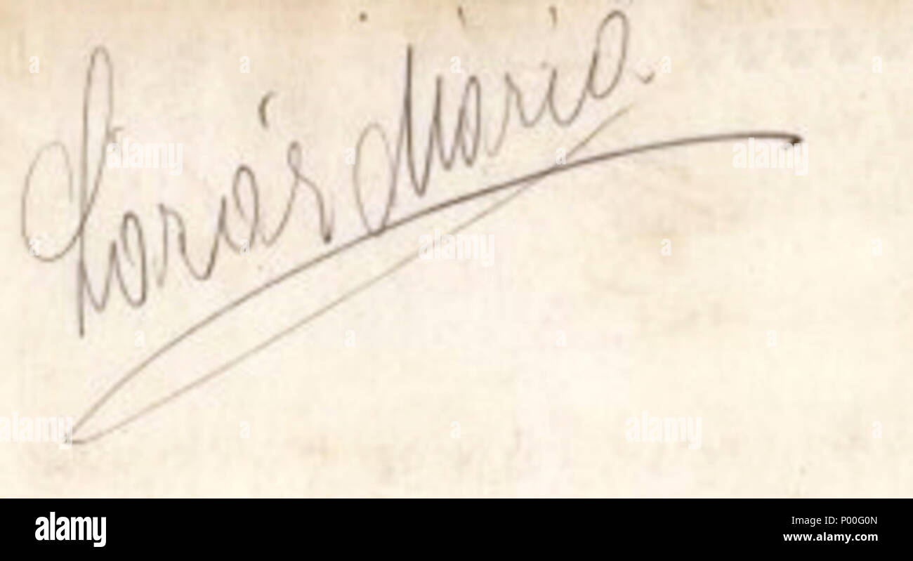 Mária Lázár 66 aláírása Banque D'Images