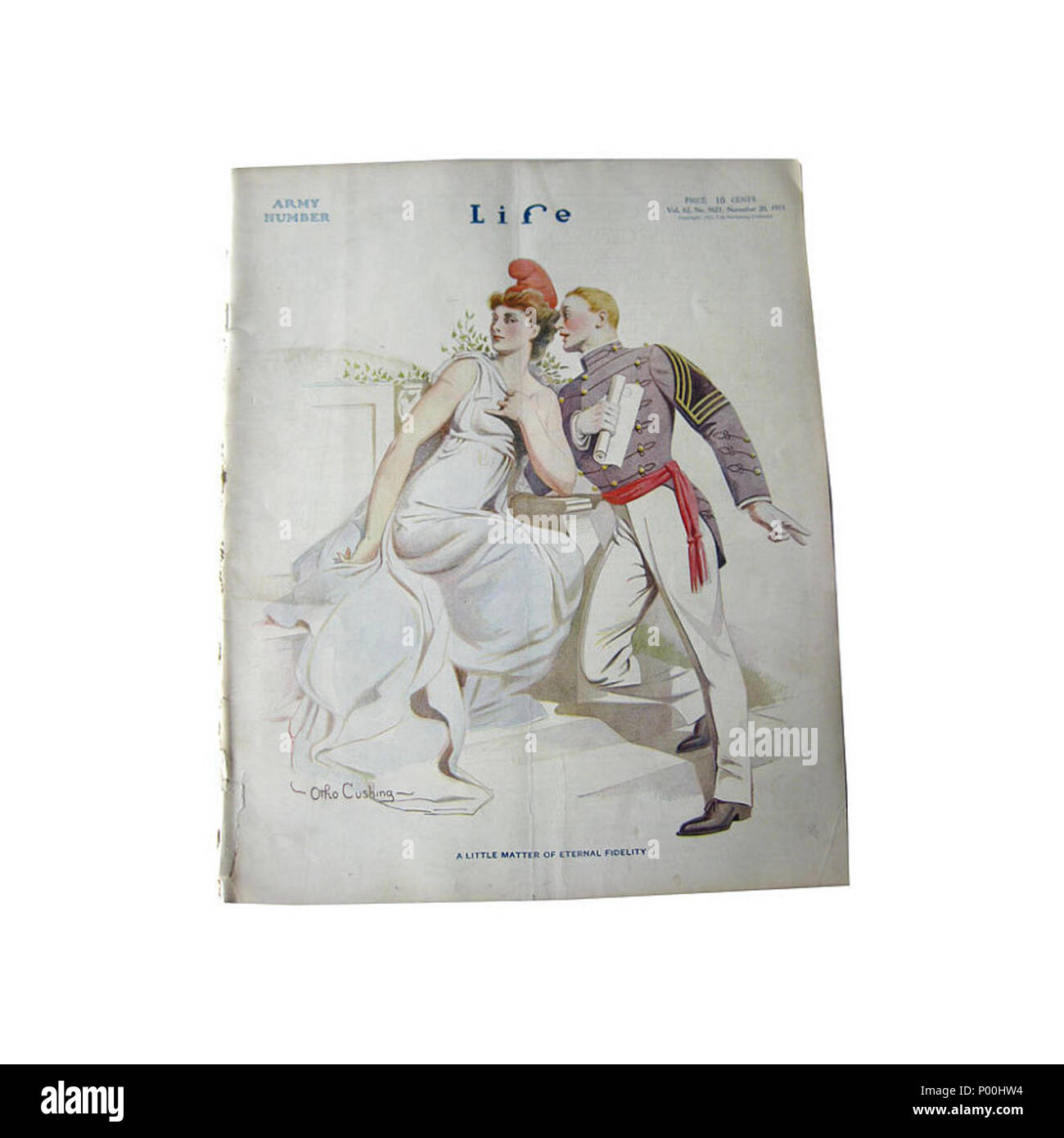 . English : Couverture de Life magazine par Othon Cushing, un peu question de fidélité éternelle, 20 novembre 1913. . 1913. Cushing Othon Othon 78 Vie 1913 Cushing Banque D'Images