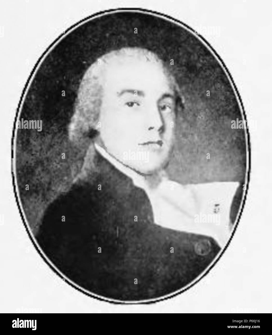 . C'est le portrait de George Bass affiché à la page 164 dans la vie de Matthew Flinders par Ernest Scott. . 12 mars 2010, 21:04 (UTC). Imprimé en édition 1914.. La vie de Matthew Flinders.djvu : Ernest Scott/tiroir Photographe : Inconnu. Editeur : Angus & Robertson. travail dérivé : Angelprincess72 (talk) Ce fichier a été extraite d'un autre fichier : la vie de Matthew Flinders.djvu 78 Page 164 portrait (La Vie de Matthew Flinders) Banque D'Images