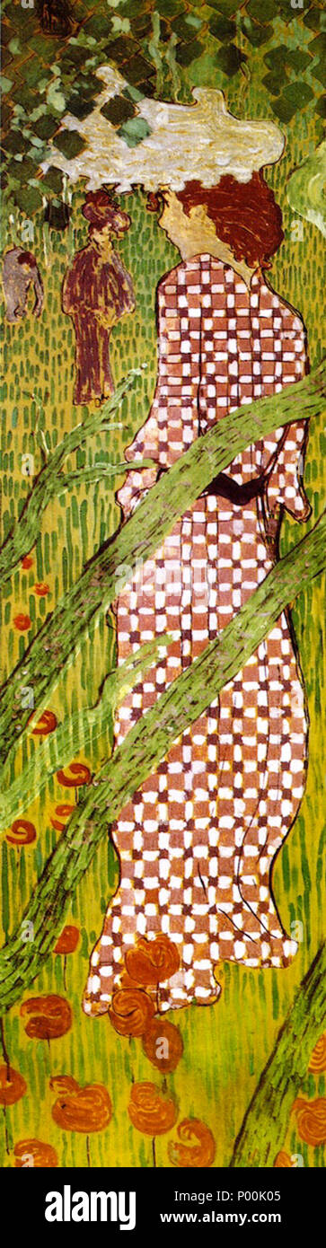 . Русский : la peinture de Pierre Bonnard . avant 1947. Pierre Bonnard Pierre Bonnard 83 Femme dans le jardin 18914 Banque D'Images