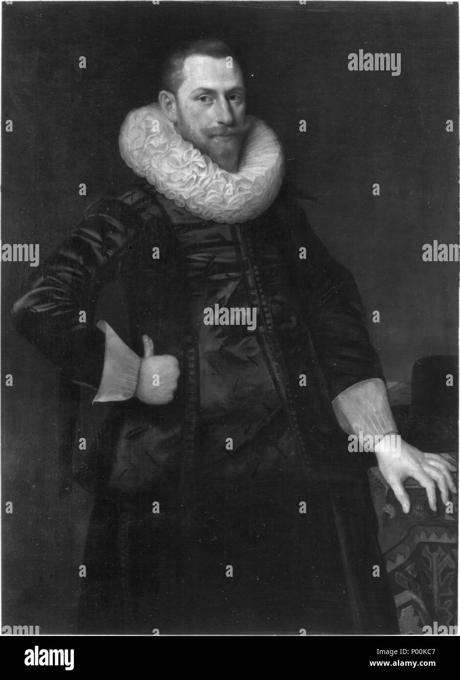 . Nederlands : Portret van de Dirck Corver. Olieverf op op paneel triplex. 122,3 × 89,8 × 35,3 cm (48,1 in). RCE (B2540). Vroeger Rijksmuseum Amsterdam (SK-A-4764). . Portrait de Dirck Corver (1587-1633) . 1622 85 Portrait de Dirck Corver de Cornelis van der Voort Rijksdienst voor het Cultureel Erfgoed B2540 Banque D'Images