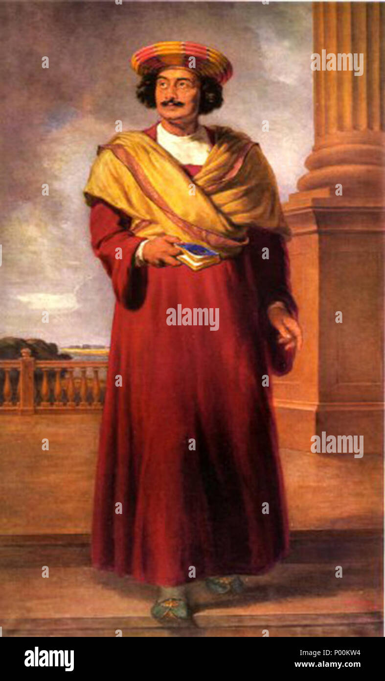 . Anglais : Ram Mohan Roy (1772 - 1833) . avant 1833. Atul 86 Bose Raja Ram Mohan Roy Banque D'Images