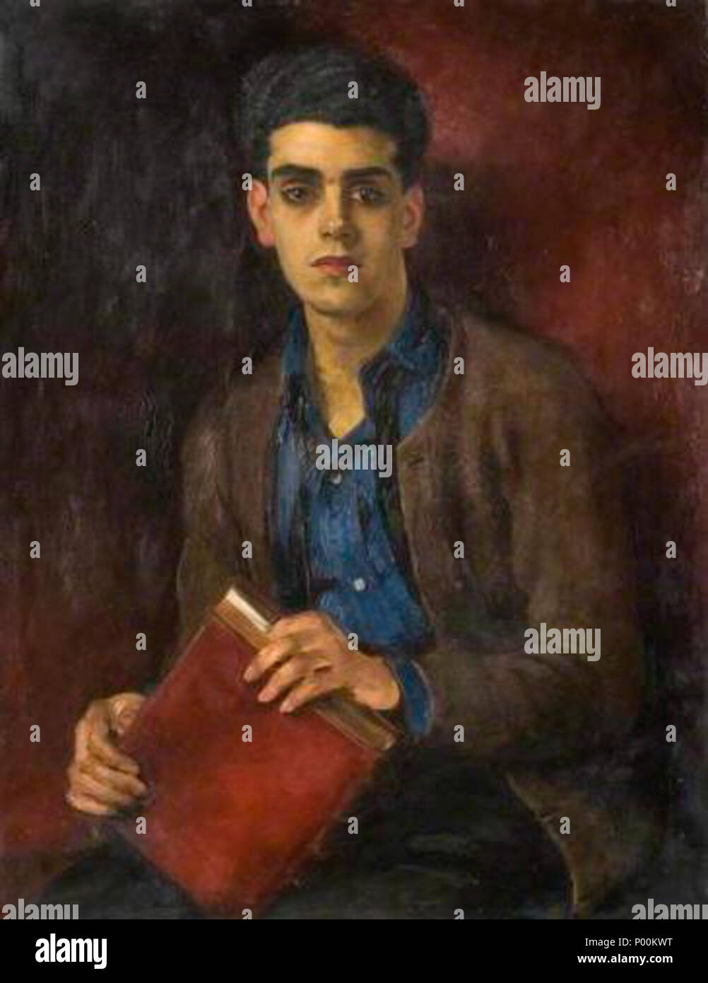 . Anglais : Ranken : Portrait d'un étudiant, en anglo-Musées et galerie d art de Northampton . vers 1922. William Ranken Ranken 87 Portrait d'un étudiant Anglo Banque D'Images