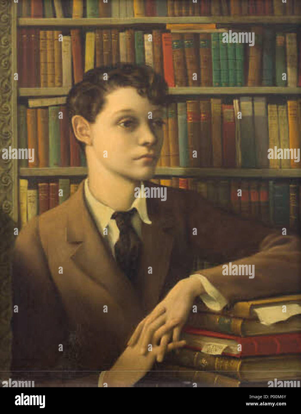 . Lord Henry Paget, au plus tard le 7e marquis d'Anglesey (1922-2013), à l'âge de 14 ans . 1936. Rex Whistler (1905-1944) Noms alternatifs Reginald John Whistler ; Rex Whistler Whistler John Reginald ; Description de l'artiste britannique qui date de naissance/Décès 24 Juin 1905 18 juillet 1944 Lieu de naissance/décès Yvoir Caen contrôle d'autorité : Q7319337 : VIAF ?2716336 ?ISNI : 0000 0000 8082 5280 ULAN : ?500024080 RCAC : ?n79043967 NLA : ?35603571 88 WorldCat Rex Whistler - Lord Henry Paget, au plus tard le 7e marquis d'Anglesey 1936 Banque D'Images