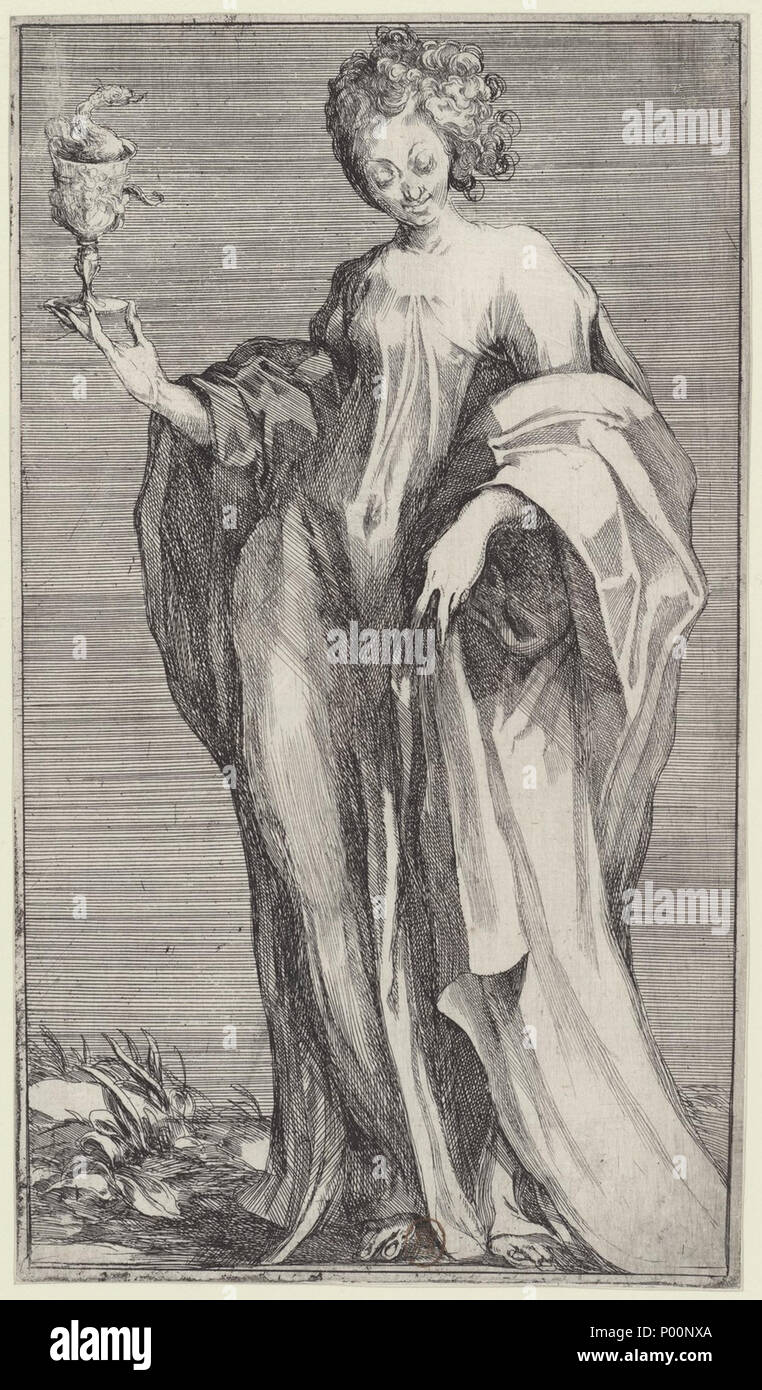 . Anglais : une représentation de maniériste du Nord Saint John l'Apôtre par Jacques Bellange (ch. 1575-1616), artiste et graveur du Duché de Lorraine. Partie d'un ensemble incomplet des figures du Christ, St Paul et les douze apôtres, plusieurs en deux versions, seize au total. . Entre 1595 et 1616. Jacques Bellange (ch. 1575-1616) 94 St Jean l'Apôtre par Jacques Bellange Banque D'Images